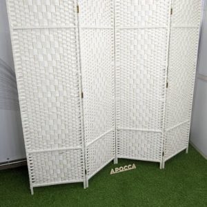 Ширма из ротанга белая 180*200