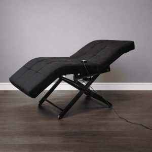 Анатомическая кушетка электрическая Loft 1 без регулировки секций. велюр, кожа