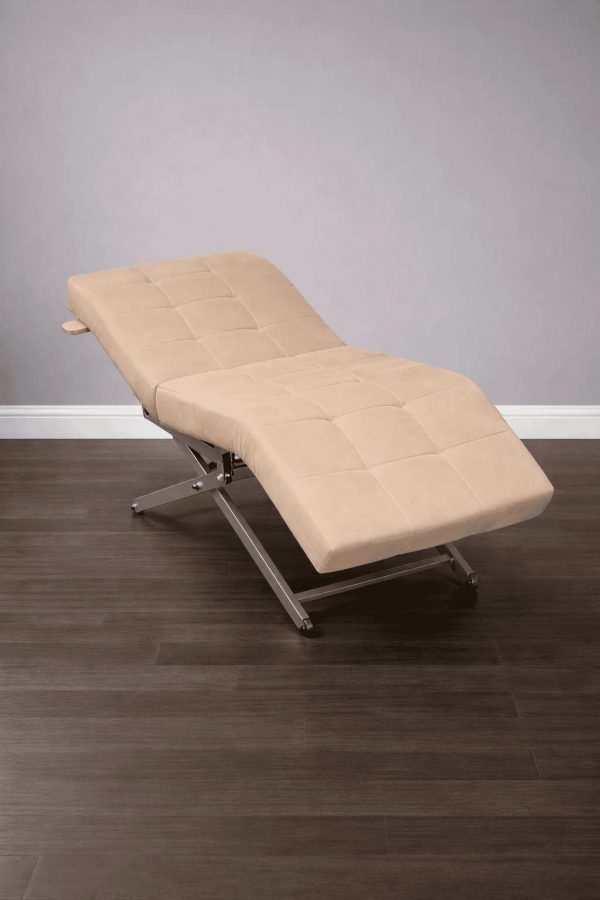 Анатомическая кушетка электрическая Loft 1 без регулировки секций. велюр, кожа