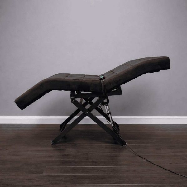 Анатомическая кушетка электрическая Loft 1 без регулировки секций. велюр, кожа