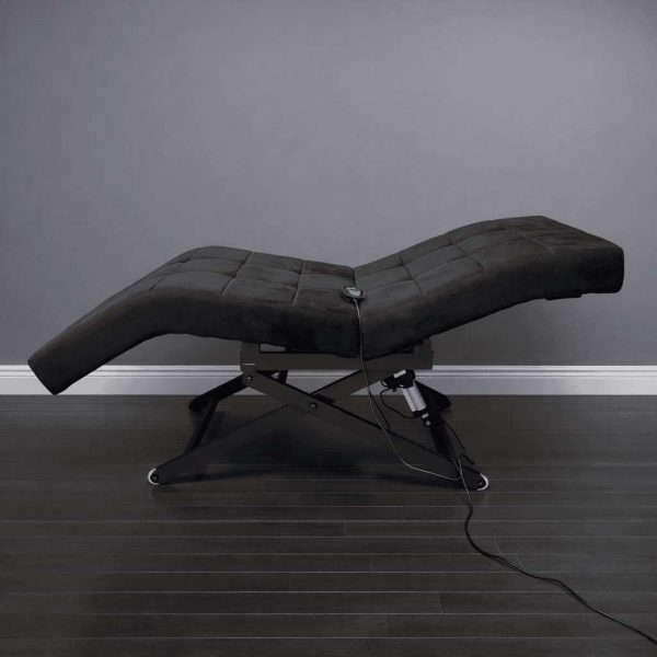 Анатомическая кушетка электрическая Loft 1 без регулировки секций. велюр, кожа