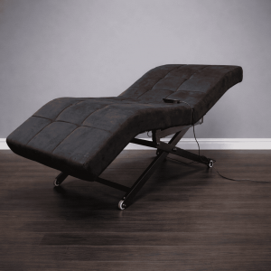 Анатомическая кушетка электрическая Loft 2 с регулировкой секций. велюр, кожа