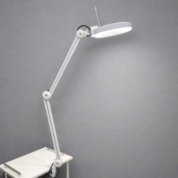 Лампа-лупа на струбцине LED К-5