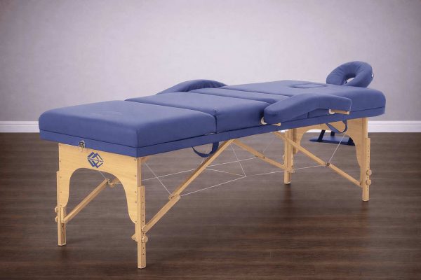 Массажный стол складной деревянный 2-х секционный