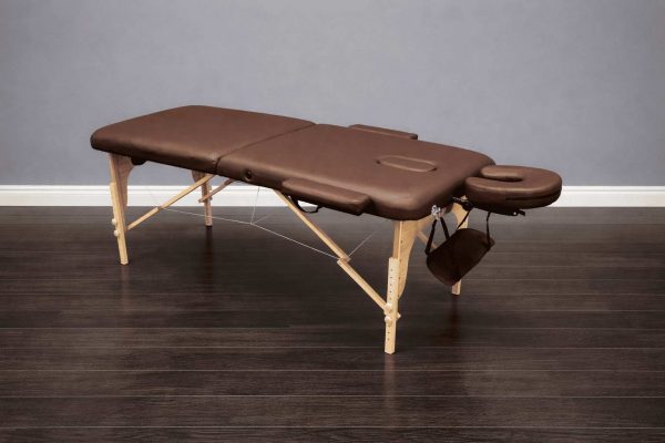 Массажный стол складной деревянный 2-х секционный