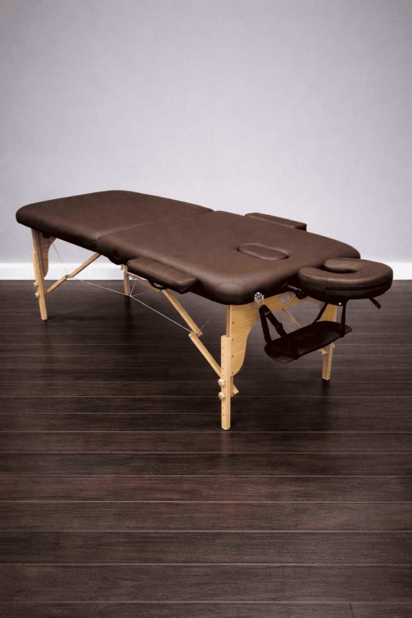 Массажный стол складной деревянный 2-х секционный