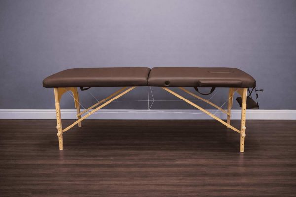 Массажный стол складной деревянный 2-х секционный