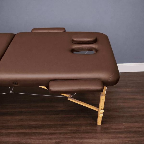 Массажный стол складной деревянный 2-х секционный