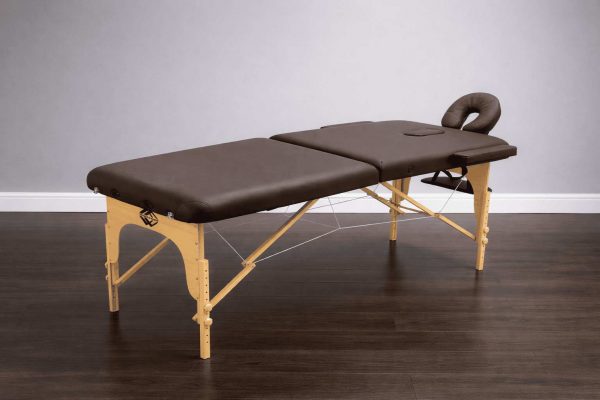 Массажный стол складной деревянный 2-х секционный