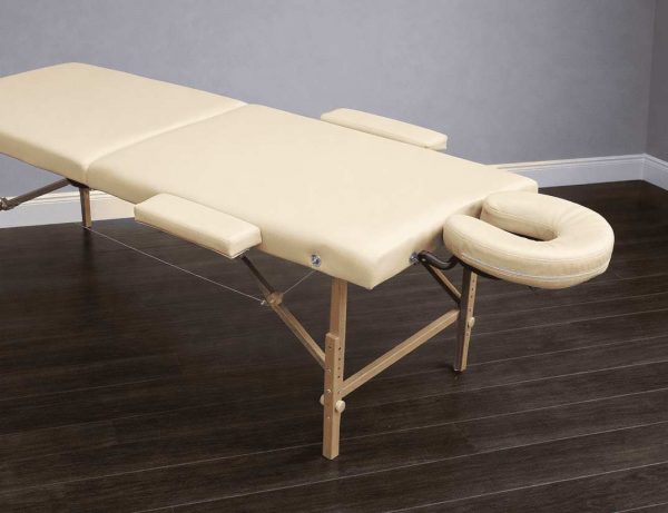 Массажный стол складной деревянный 2-х секционный