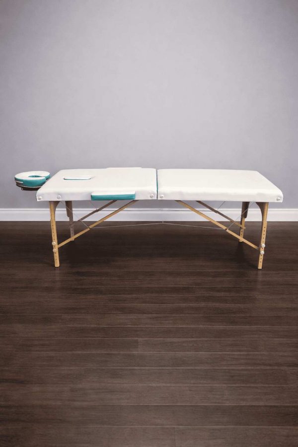 Массажный стол складной деревянный 2-х секционный