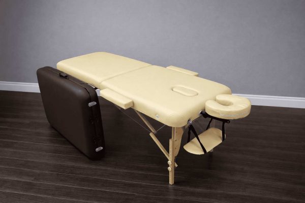 Массажный стол складной деревянный 2-х секционный