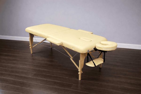 Массажный стол складной деревянный 2-х секционный