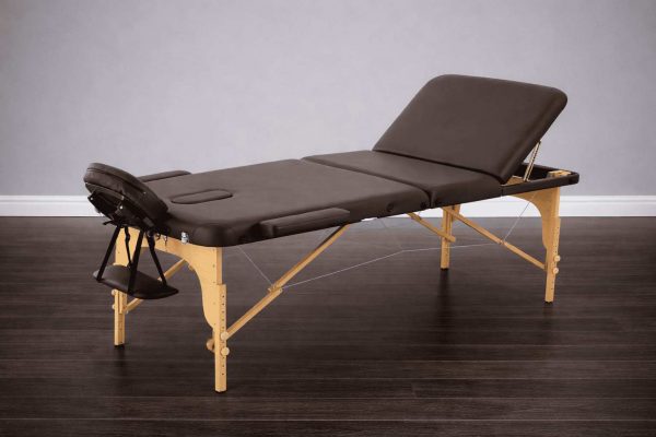 Массажный стол складной деревянный 3-х секционный