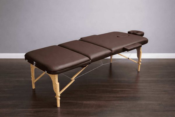 Массажный стол складной деревянный 3-х секционный
