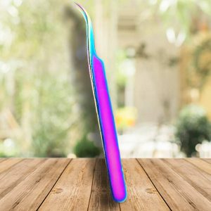 Пинцет для наращивания ресниц изогнутый