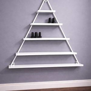 Полка для лаков настенная, треугольная металл