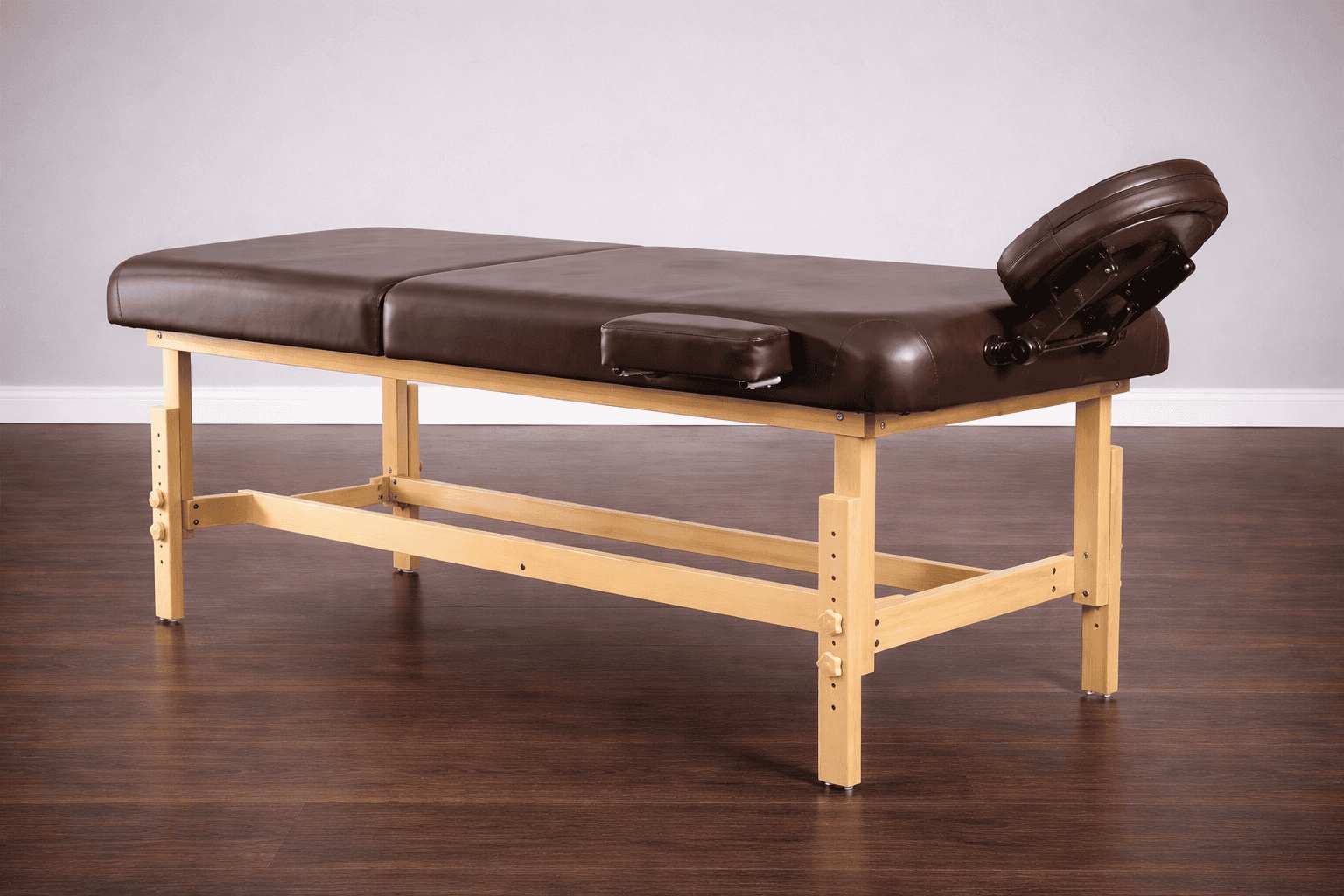 Стационарный массажный стол деревянный FIX-MT2