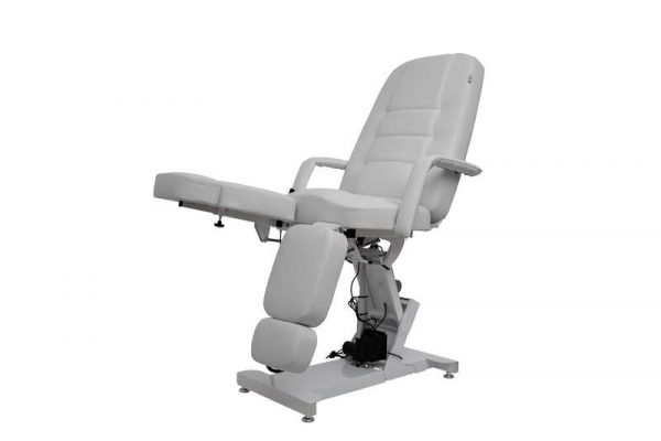 Кресло педикюрное ЭЛЕГАНТ 3 с 3 моторами обивка премиальная цвет белый