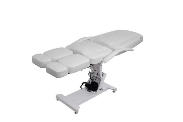 Кресло педикюрное ЭЛЕГАНТ 3 с 3 моторами обивка премиальная цвет белый