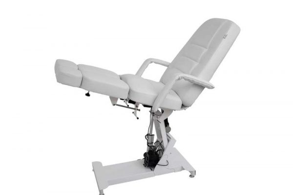 Кресло педикюрное ЭЛЕГАНТ 3 с 3 моторами обивка премиальная цвет белый