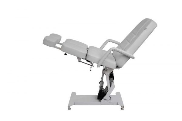 Кресло педикюрное ЭЛЕГАНТ 3 с 3 моторами обивка премиальная цвет белый